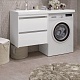 Opadiris Мебель для ванной Фреш 120 L под стиральную машину подвесная белая – фотография-23